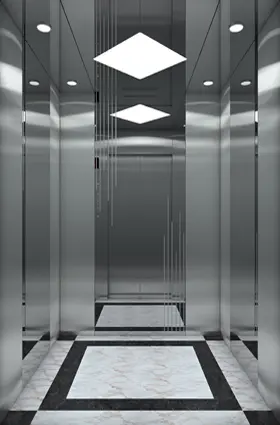 ARL-C014 Mirror etched stainless steel with hairline 