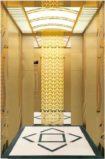 ARL-C047  Titanium gold Mirror  etched stainless steel