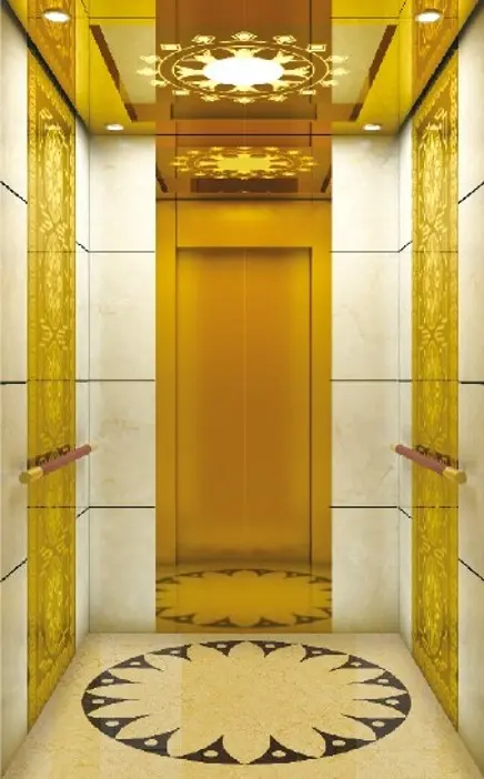 ARL-C050 Titanium gold mirror and ceramic tile on sides