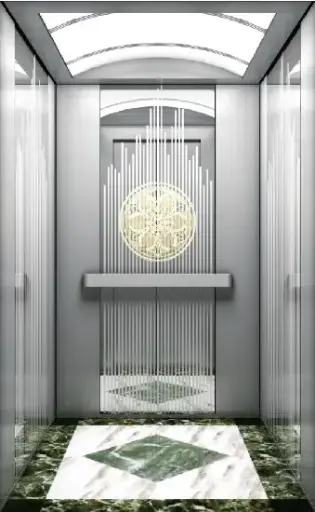 ARL-C005 مصعد ستانليس ستيل مع نقش 