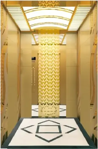 ARL-C047  Titanium gold Mirror  etched stainless steel