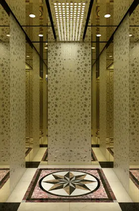 ARL-C055 Titanium gold  mirror etched stainless steel